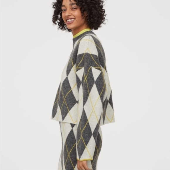 Pringle of Scotland H&M Collab Jacquard Knit Oversized Sweater Jumper - Picture 6 of 6